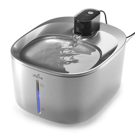 iPettie Runway Cat Water Fountain - Stainless Steel, 5-Stage Filtration