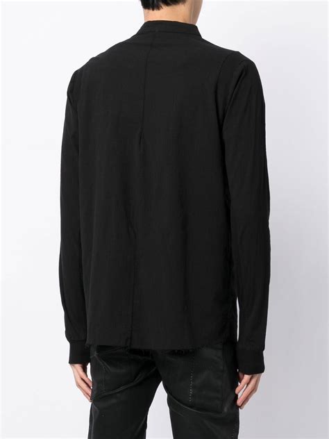 Thom Krom Band Collar Long Sleeve Shirt Farfetch