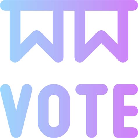 Vote Super Basic Rounded Gradient icon