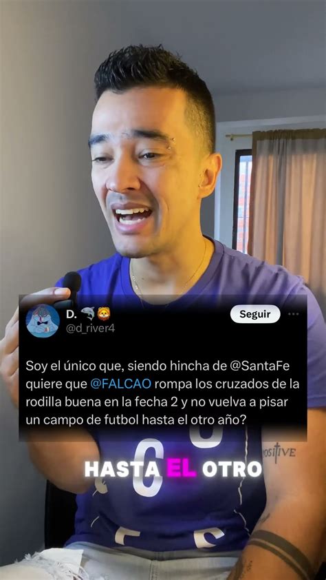 Falcao Le Respondi A Un Hincha De Santa Fe Que Pidi Que Se Lesionara