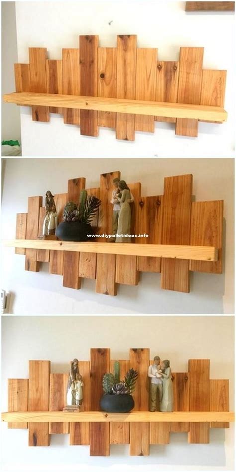 Diy Wood Pallet Wooden Pallet Shelves Diy Pallet Projects Wooden