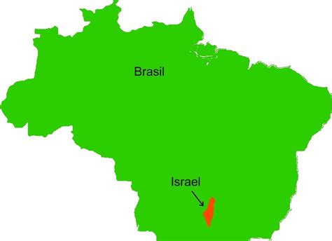 Tamanho De Israel Comparado Ao Brasil - New Oriente Médio: Comparando o tamanho de Israel com Brasil