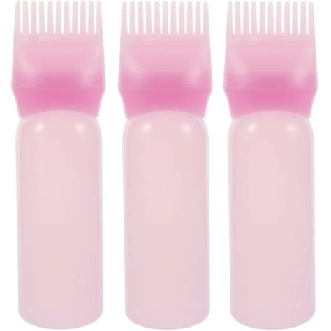 3pcs Root Comb Applicator Bottle Hair Oil Applicator Bottle Hair Dye