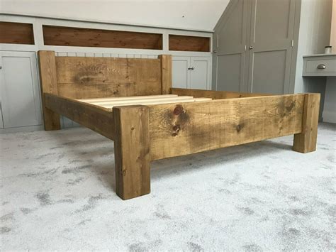 Rustic Charm Plank bed