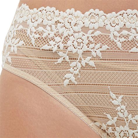 Buy Wacoal Nylon Lace Brief Hipster 841191 Nude Online
