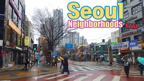 Seoul Korea Walking Tour Of Neighborhood 4K Sageun Dong