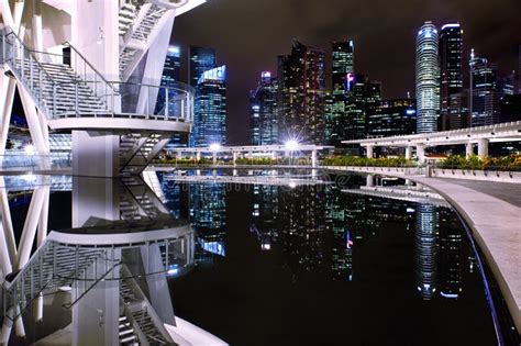 Singapore Downtown Marina Bay Convention Centre Stock Photo Image