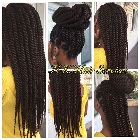 Havana Twists With Marley Hair Long Hair Styles Men Marley Twist Hairstyles Box Braids