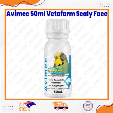 Avimec 50ml Vetafarm Scaly Face Mite Treatment For Budgies EBay