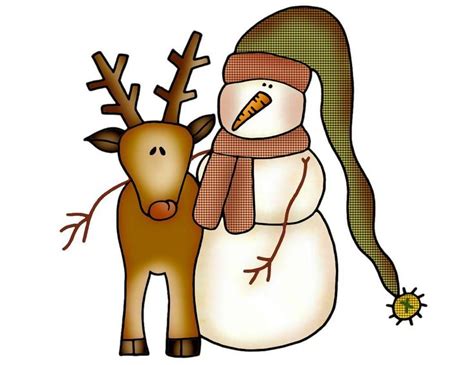 Primitive Christmas Clipart