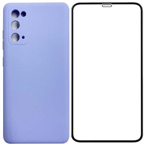 Capa Silicone Premium Aveludada Película Para S20 Fe Lilas Nc Newcase