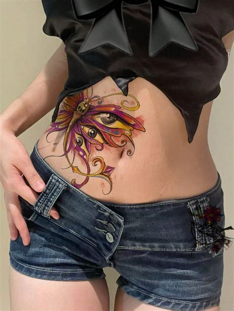 Pegatinas De Tatuajes Temporales Con Dise O De Mariposas Pieza