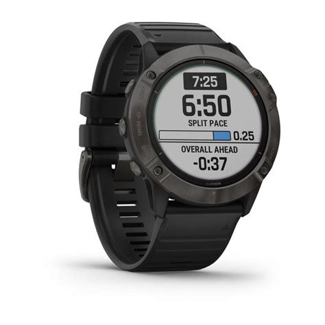 Купить Garmin Fenix 6X Pro Solar титановый DLC с черным ремешком с ...