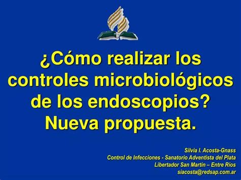 PPT Cómo realizar los controles microbiológicos de los endoscopios