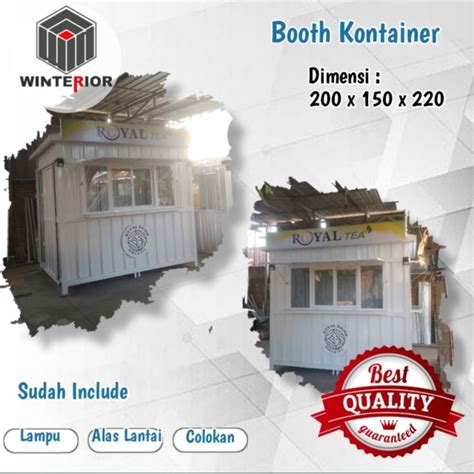 jual booth kontainer booth slidding      booth