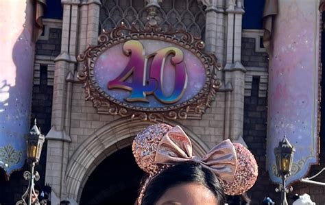 Original Tokyo Disneyland Nude Beige Old Rose Glitter Headband Women S Fashion Watches