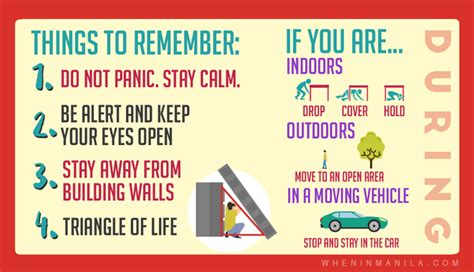 Infographic Earthquake Preparation Tips And Information When In Manila