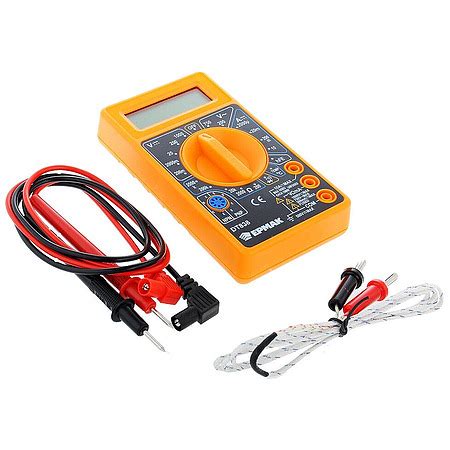 Мультиметр электронный 838 тестер ЕРМАК с датчиком температуры ...