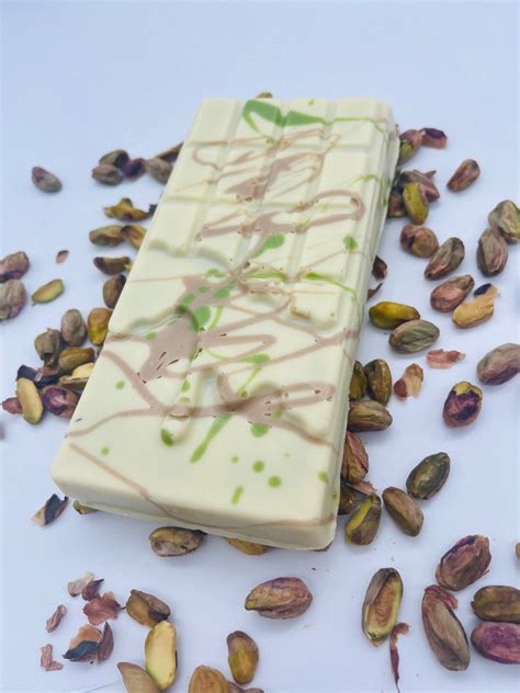 The Crunchy One Pistachio And Knafeh White Chocolate Bar 250g The