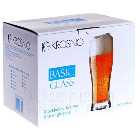 Szklanki Do Piwa KROSNO Basic Glass 300 Ml Szklo Krosno Pl