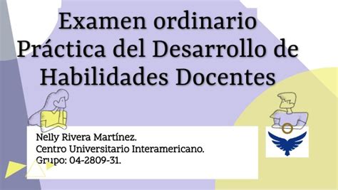 Práctica Del Desarrollo De Habilidades Docentes