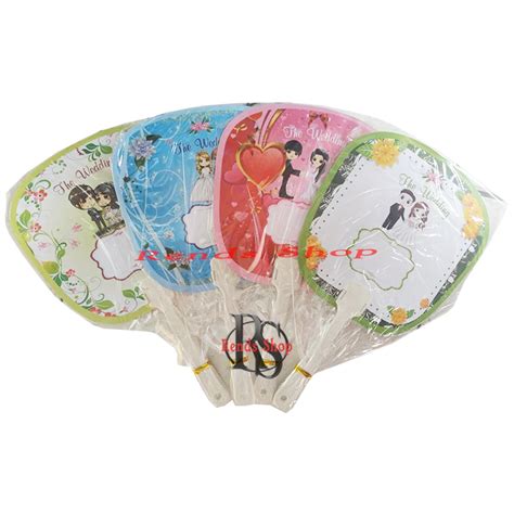 Jual Isi 50 Souvenir Kipas Wedding Kemasan Plastik Souvernir