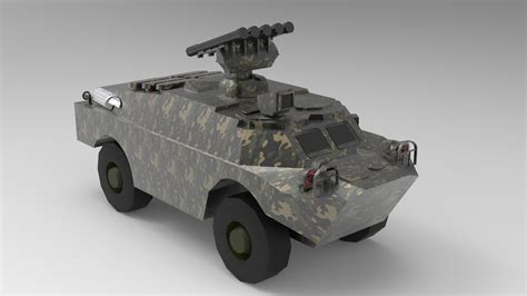 Free 3d Brdm 3 Armored Reconnaissance Vehicle Model Turbosquid 2002375