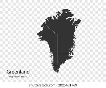 Mapa Vectorial De Groenlandia Aislado En Vector De Stock Libre De