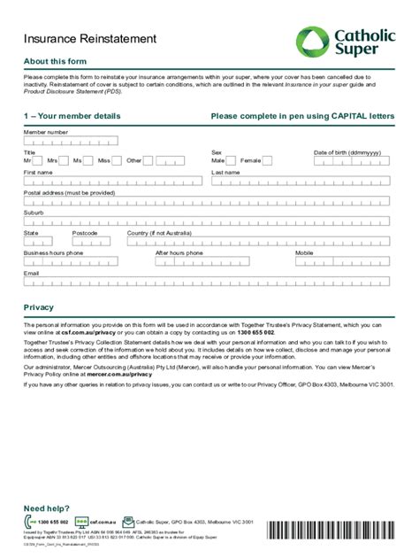 Fillable Online Superannuation Forms Pdss And Offer Documents Fax