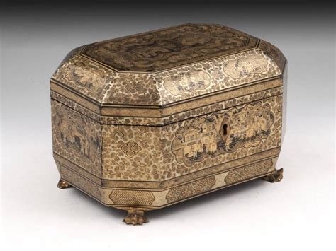 Antique Chinese Lacquer Tea Chest 19th Century At 1stdibs