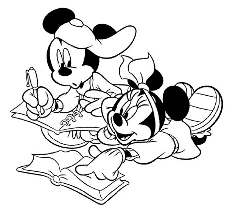 Learning Through Mickey Mouse Coloring Pages