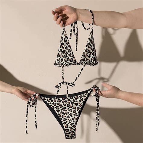 All Over Print Recycled String Bikini Etsy