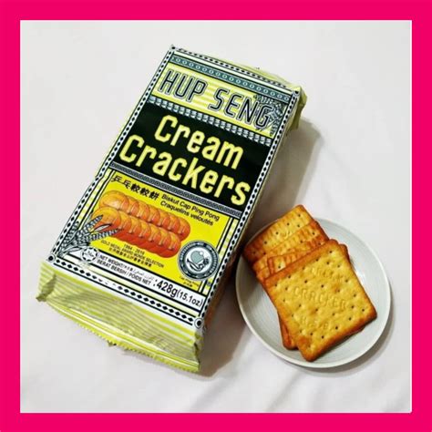 Jual Hup Seng Cream Crackers Biskuit Krim Asin Original Malaysia 428g