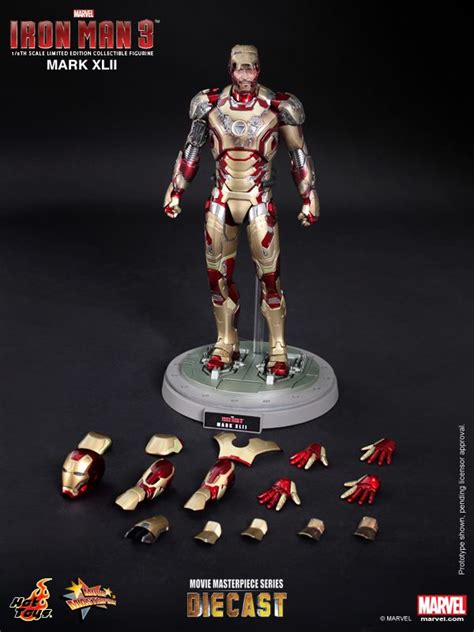 Iron Man 3 Hot Toys Iron Man Mark 42 Diecast Figure The Toyark News