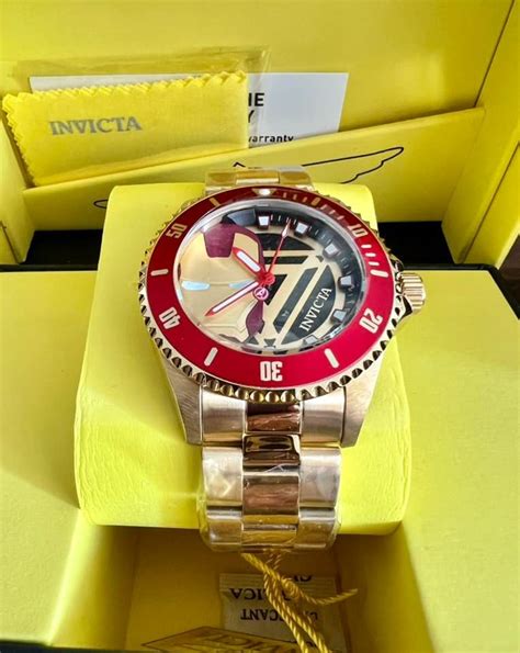 Invicta Marvel Ironman Men S Watch Mm Gold Zg On Carousell