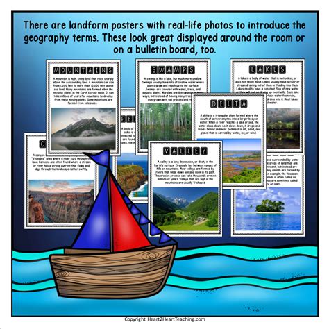 Major Landforms and Geography Activities for Kids – Heart 2 Heart Teaching