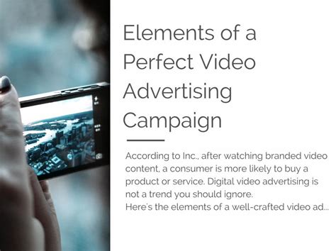 Pdf Elements Of A Perfect Video Advertising Campaign Dokumen Tips