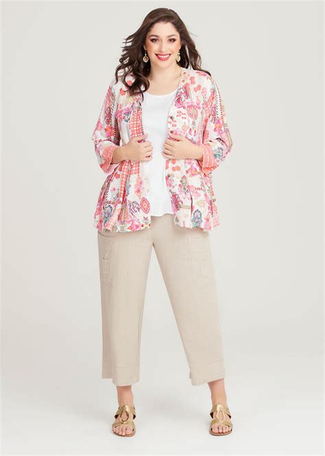 Shop Plus Size Lulu Natural Tassel Cardigan In Multi Taking Shape Au