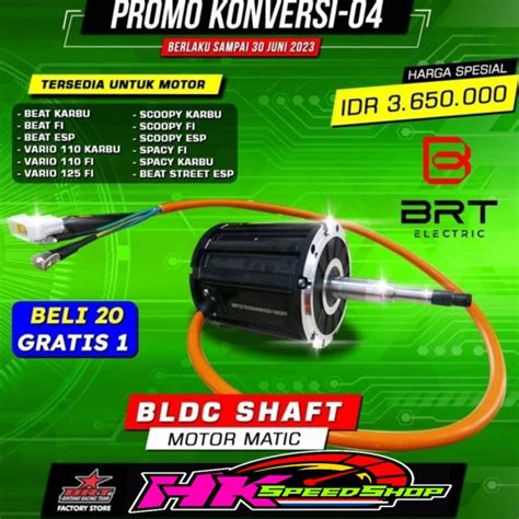 Jual DINAMO BLDC BRT MOTOR MATIC 2KW 2000Watt 72VOLT KONVERSI MOTOR