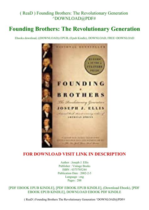 fujefngo9ym ( ReaD ) Founding Brothers The Revolutionary Generation