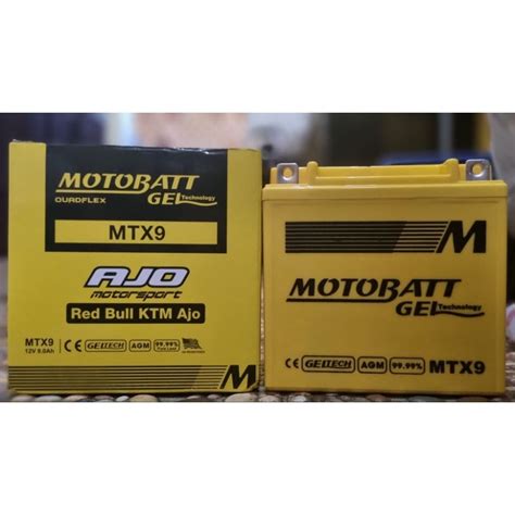 Jual Aki Motobatt MTX9 Alternatif YB9B GS 12N9 Pulsar 180 200 220 Vespa