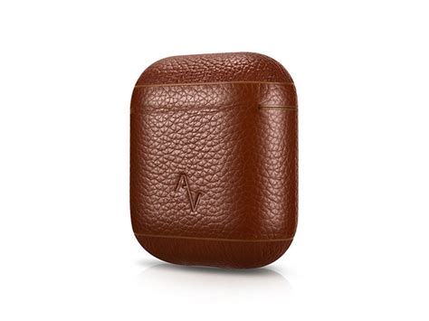 Leather AirPod Case (Pebble/Brown) | Cult of Mac