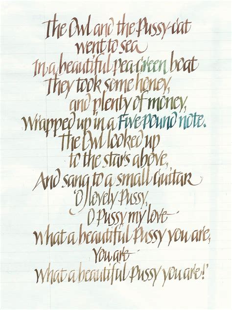 The Owl And The Pussy Cat The Pigsty Studio