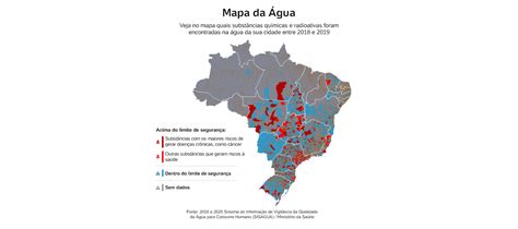 Mapa da água contaminada