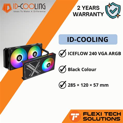 ID-COOLING IceFlow 240 VGA ARGB GPU AIO Liquid Cooler – Flexi Tech