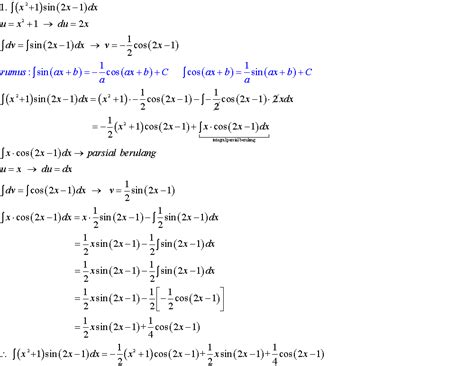 Contoh Soal Integral Berulang