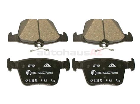 ATE Ceramic 5Q0698451P, LD7294 Brake Pad Set; Rear - Audi, VW ...
