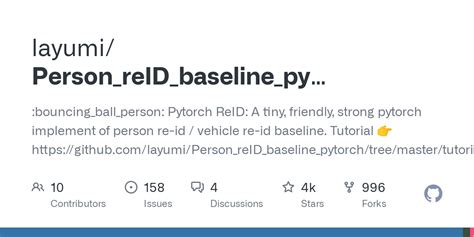 Github Layumi Person Reid Baseline Pytorch Pytorch Reid A Tiny