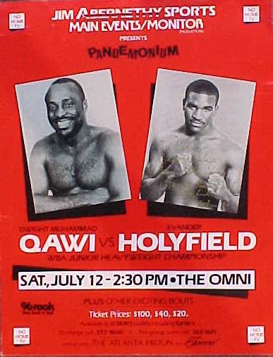 Holyfield-Qawi I poster