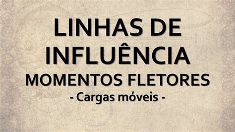 Linhas De InfluÊncia Momentos Fletores Cargas MÓveis Youtube